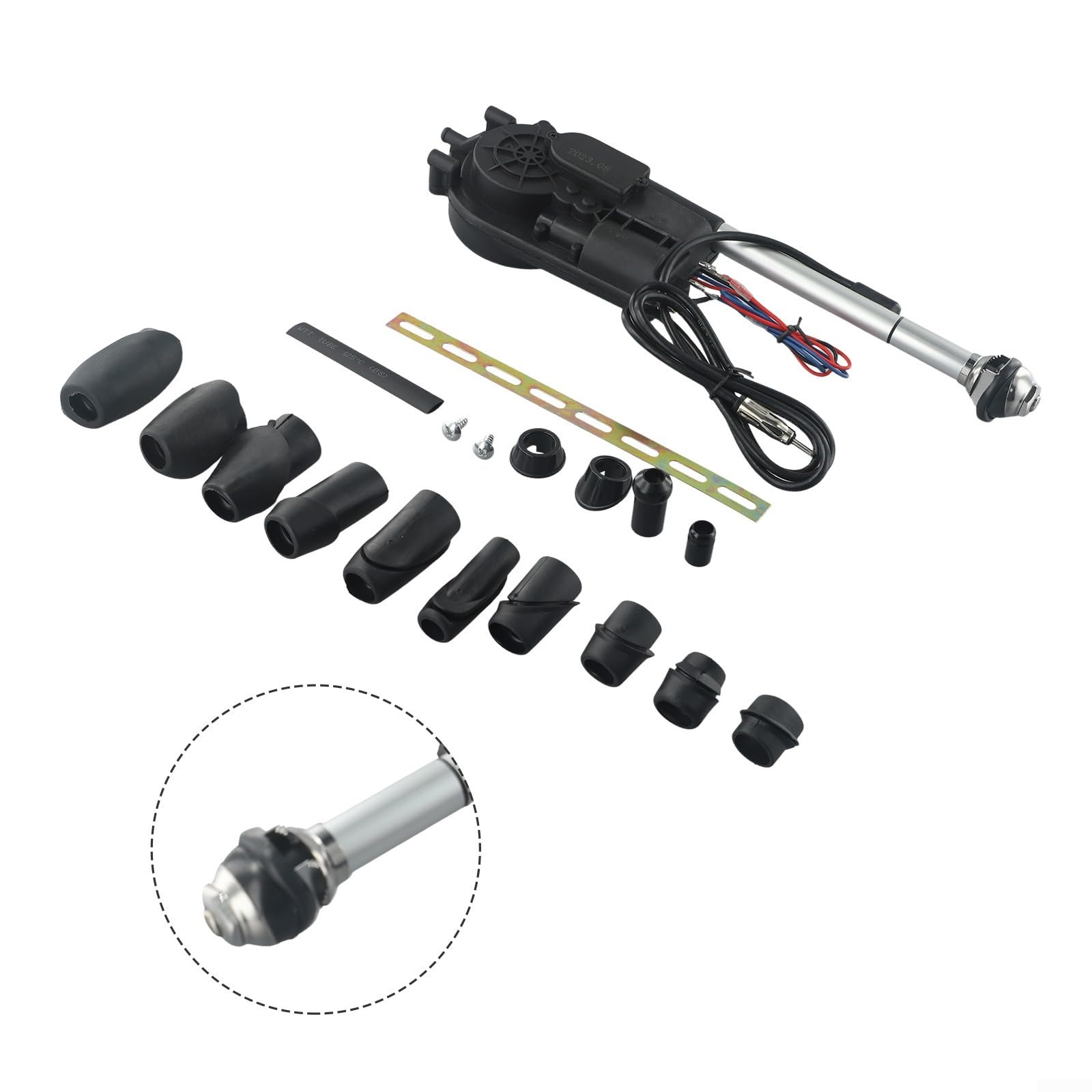 Auto Leistungsantenne Ersatzkit, Für Mercedes Für Benz W140 W126 W124 W201 AM/FM Motorantenne 5-Sektionen 75 Cm Mast 120 Cm Kabel DC12V, Auto Antenne, Elektrische Antenne