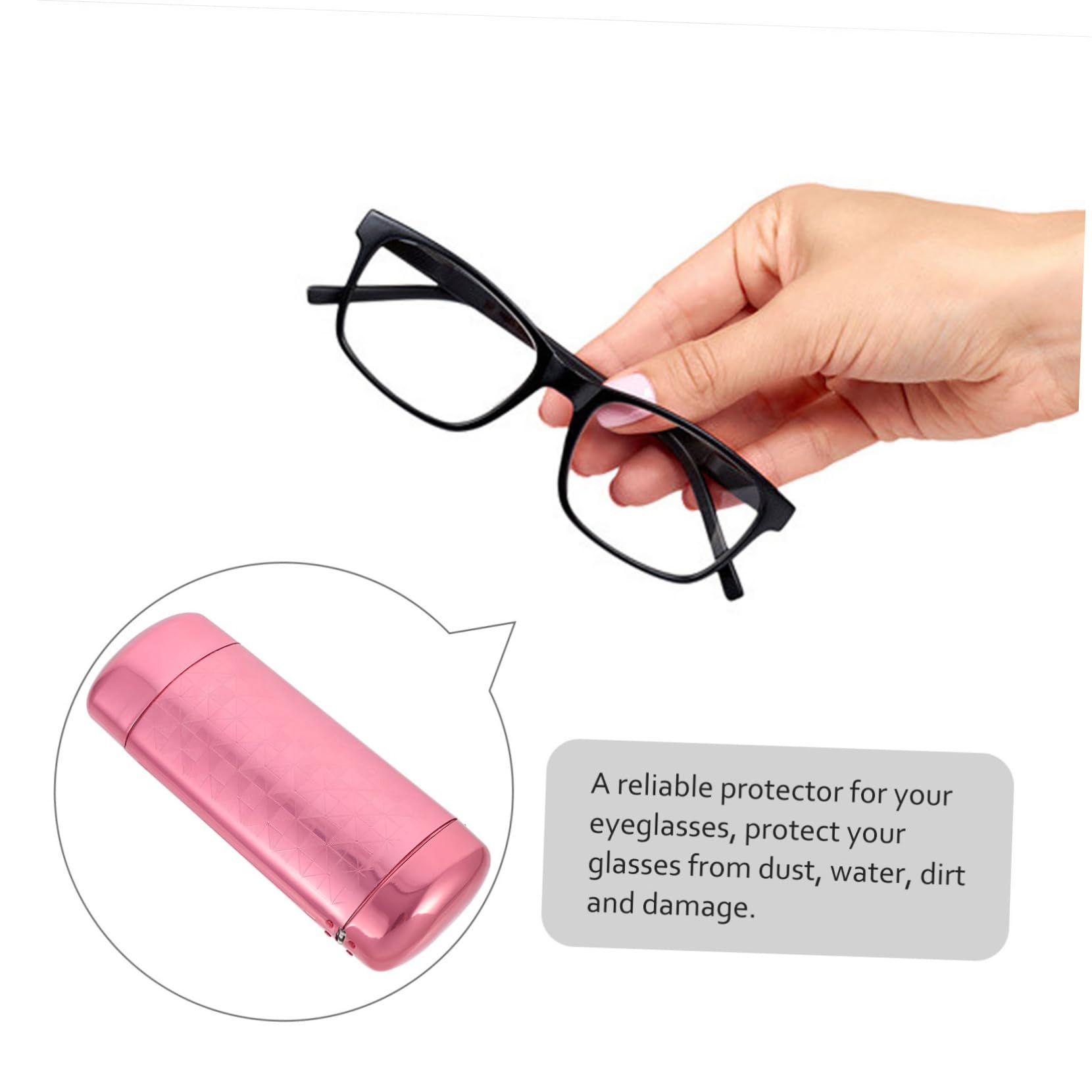 LIFKOME custodia rigida per occhiali carburatore custodia per occhiali rossa da donna scatole per bicchieri contenitori custodia protettiva per occhiali astuccio per occhiali rosso