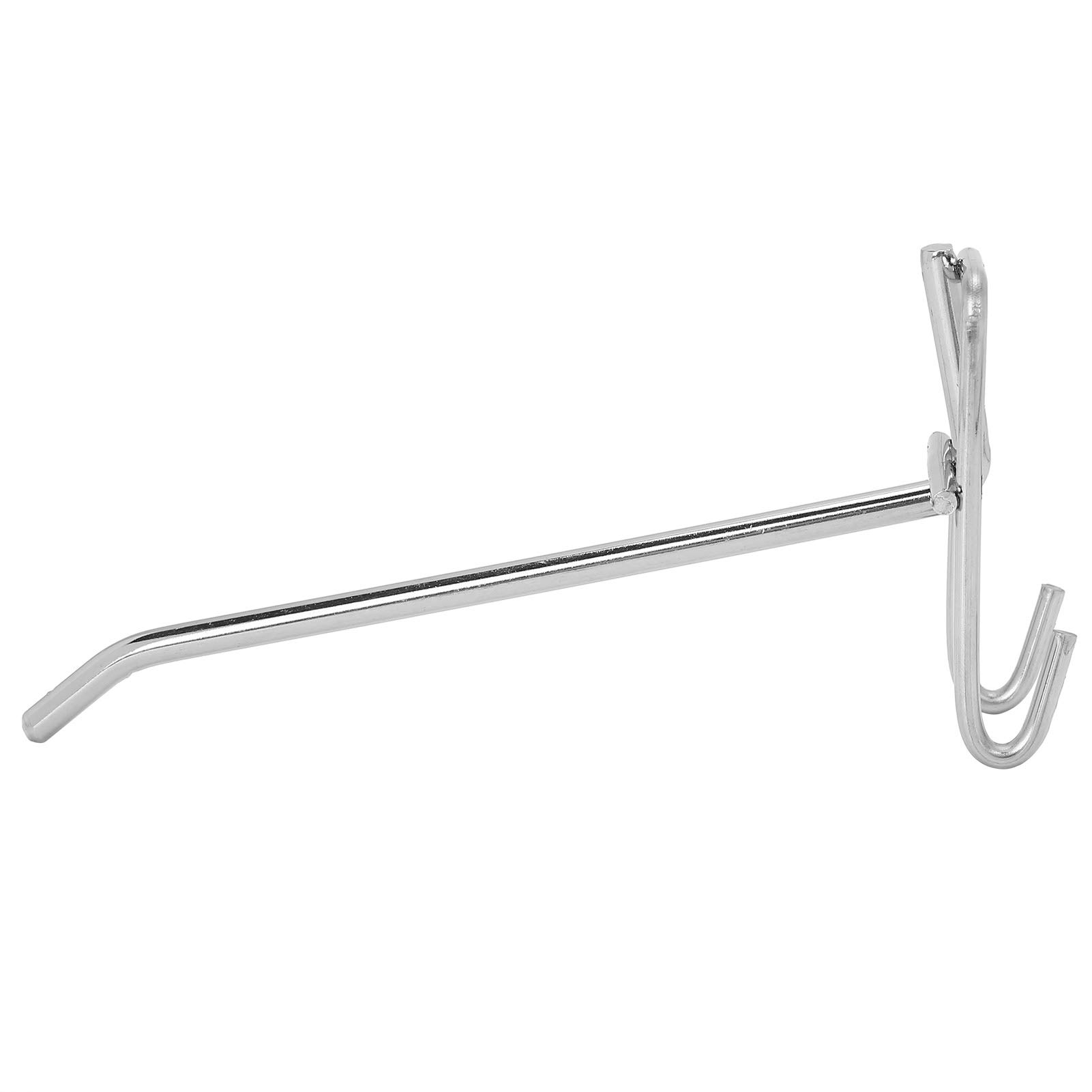 30 Piezas Ganchos para Tablero Perforado, Gancho de Placa Perforada de Metal de Rejilla Soporte de Pared para Exhibición Minorista, Artículos Colgante, Clasificación de Herramientas(15cm)
