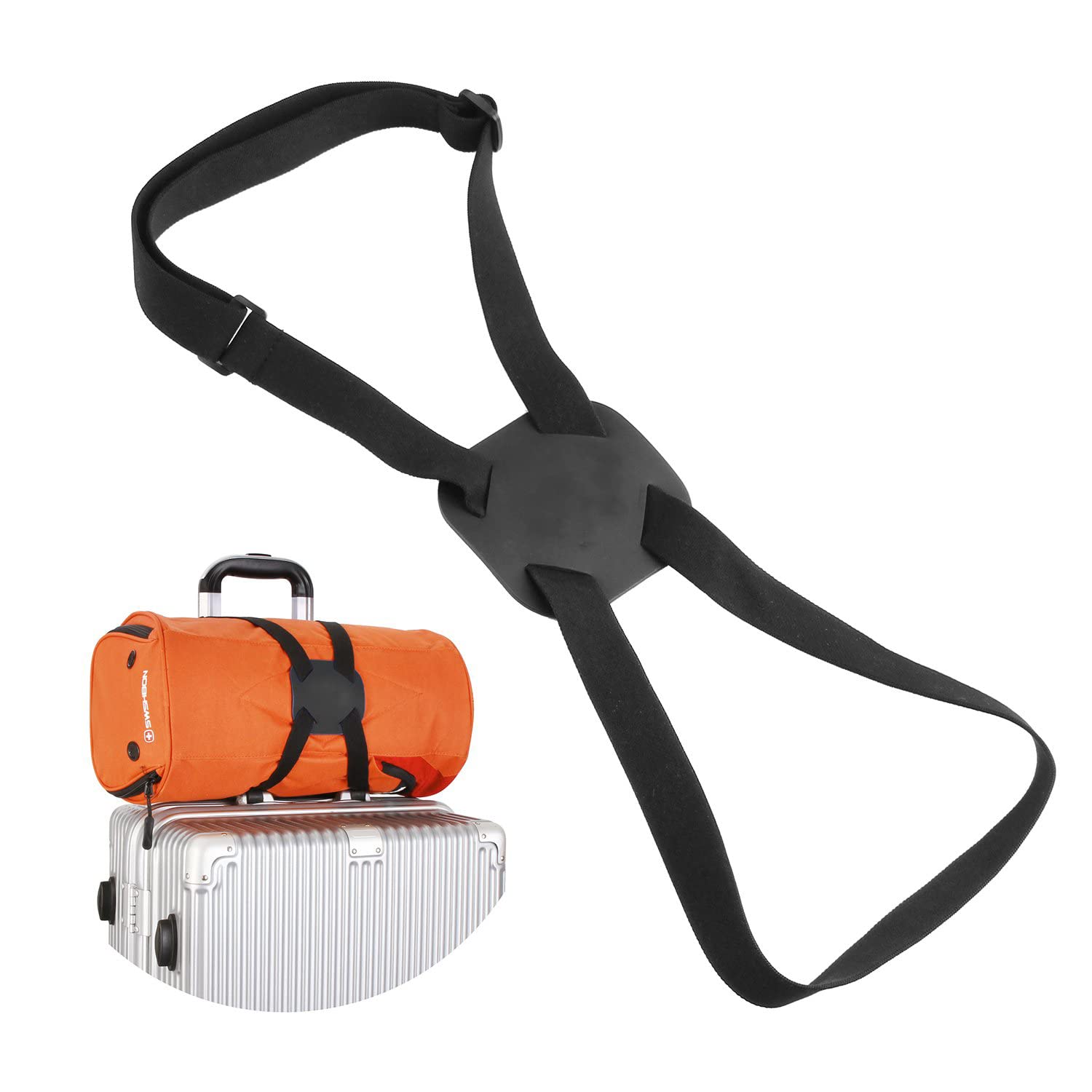 Luggage Straps, High Elastic Suitcase Adjustable Belt Bag Bungees with Buckles, Bag Bungees for Add a Bag Easy to Travel Suitcase Elastic Strap