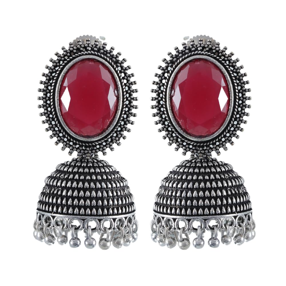 See full amazon price history chart for University Trendz Oxidised Silver Red Stone Jhumka Earrings For Women/Girls University Trendz Oxidised Silver Red Stone Jhumka Earrings For Women/Girls (B0CCD5YBSR) Amazon Price History, Amazon Price Tracker