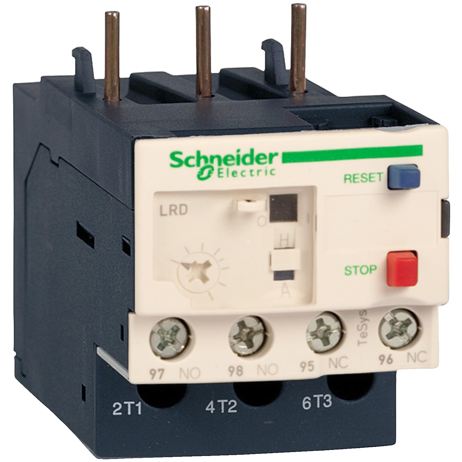 Schneider Electric TeSys Thermisches Überlastrelais, / 0.63A 0.18 kW 1 Schließer/1 Öffner, 690V ac / 5A 3P, 66 mm x 45mm