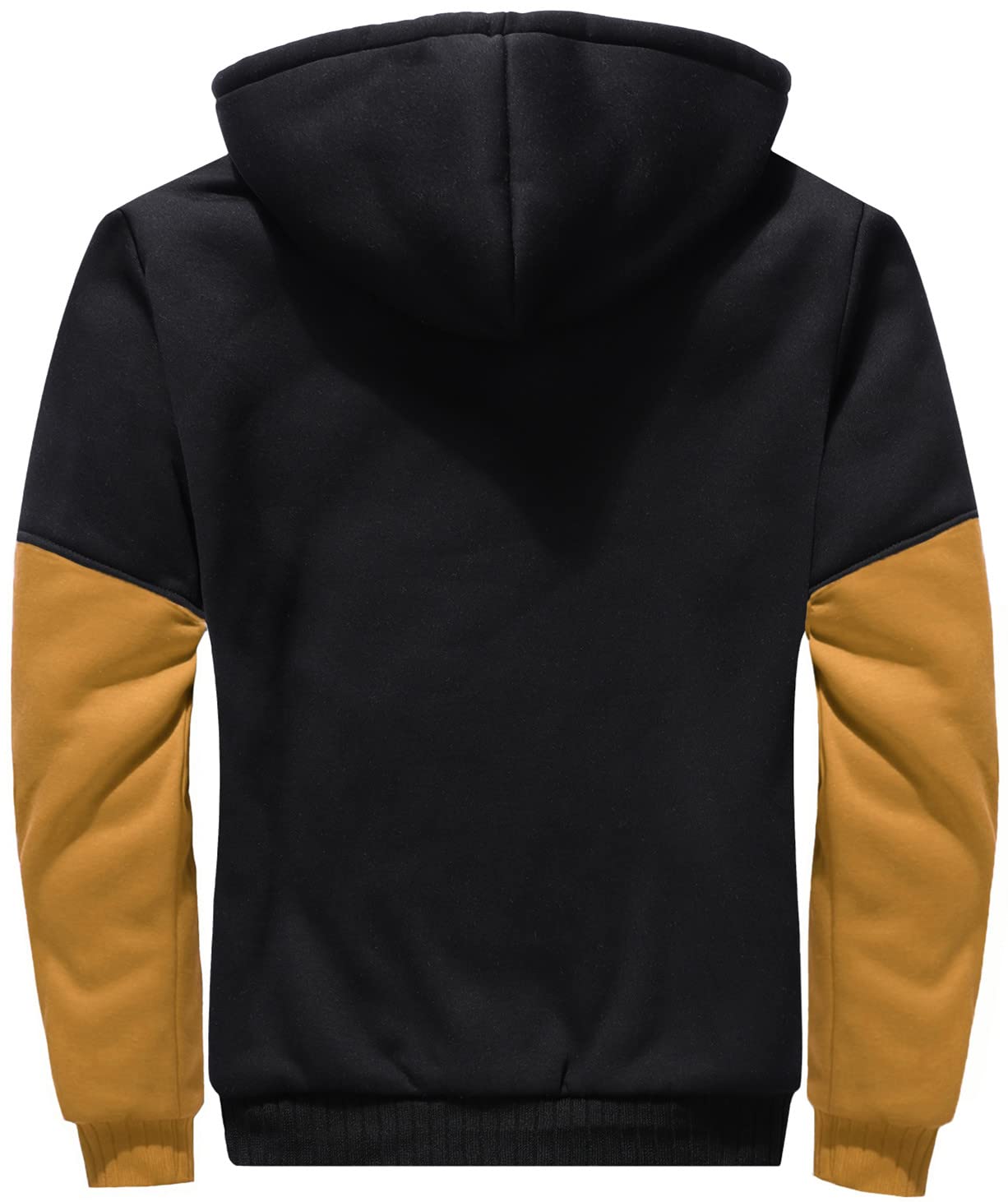 VSUSN Felpa Uomo con Cappuccio Invernale, Felpe Pile con Cappuccio di Spessore, Hoodie con Cerniera Integrale