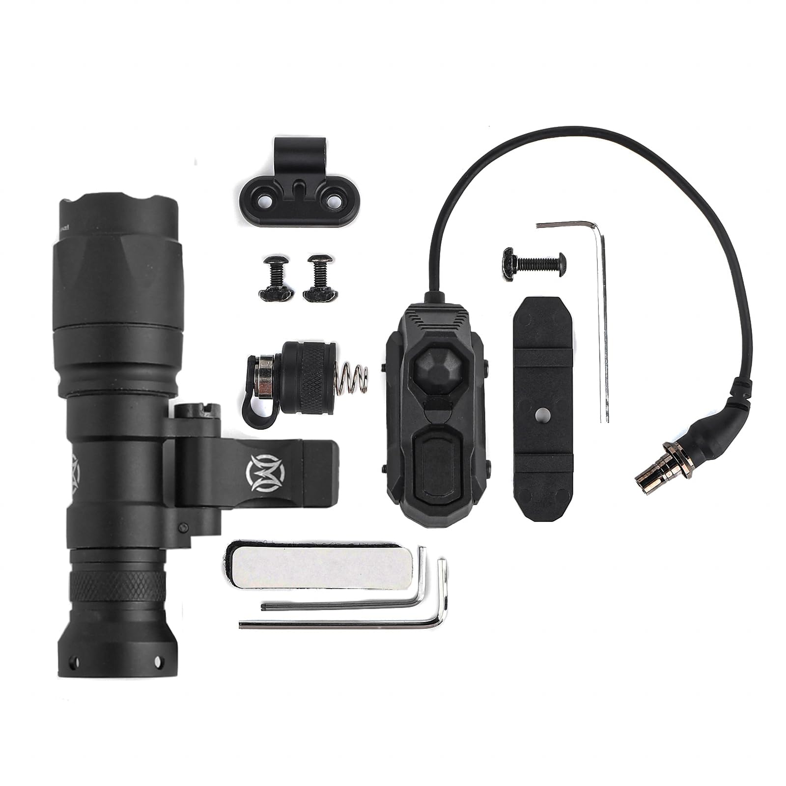 GLECTICAL M340A Tactical Rotating Mount Flashlight, 600Lumen Tactical Torch