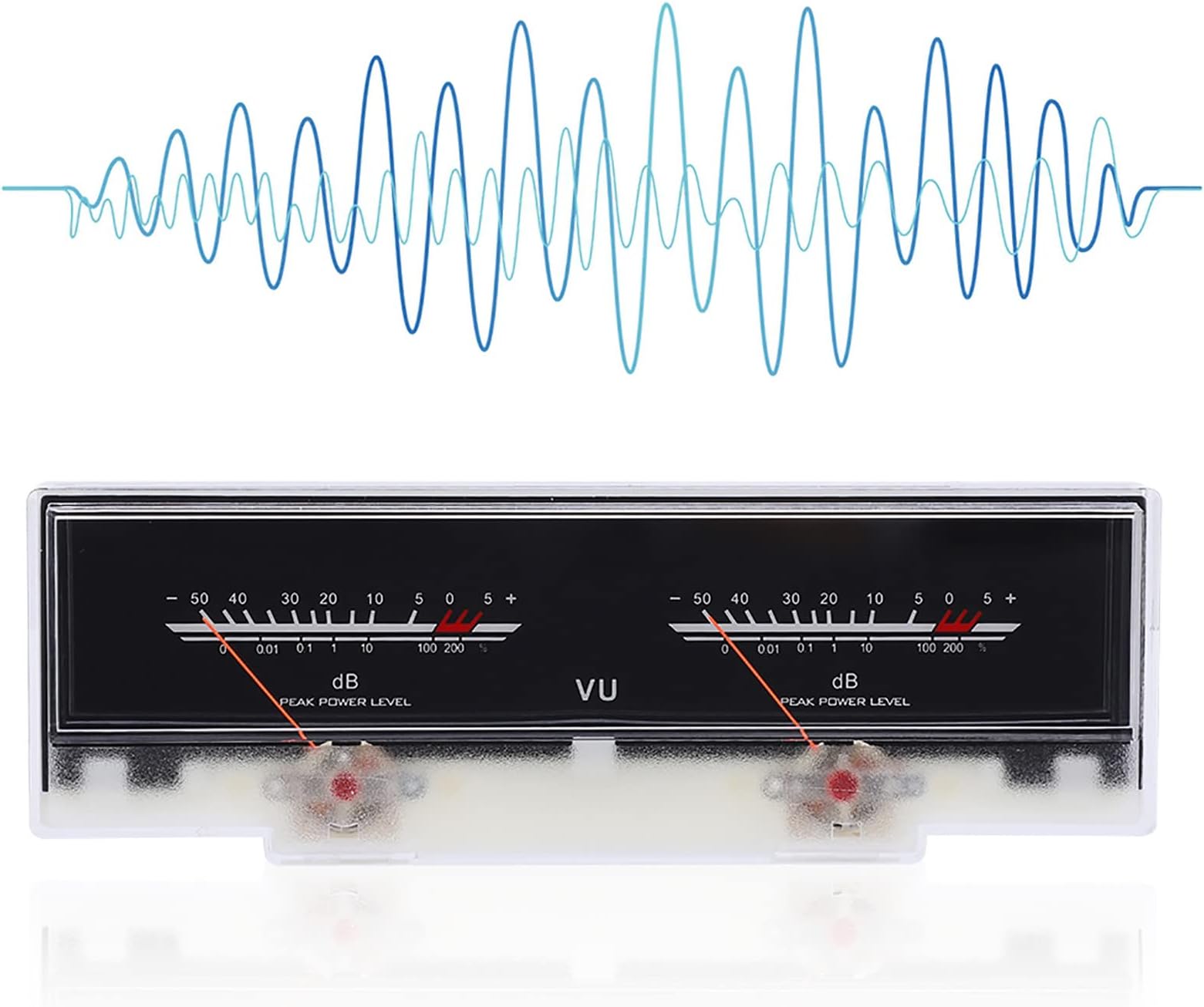 Vu Meter,P-78WtcW Pointer Dial Power Amplifier Db Meter, 3pcs High Definition White Backlight Led, The Most Basic Tool in Audio Equipment for, Home Audio, Car Audio