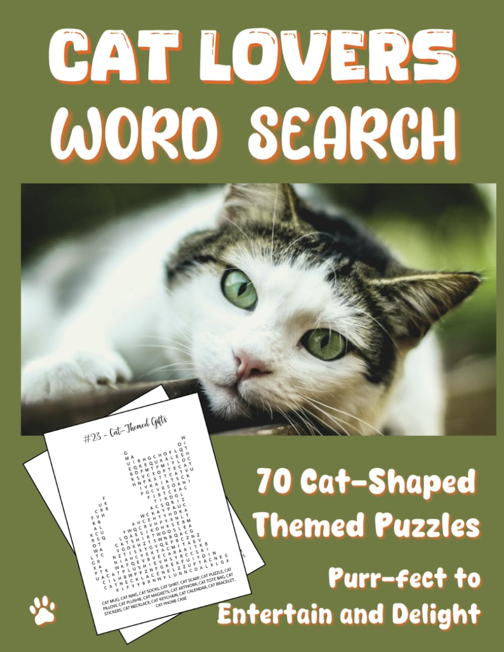 Cat Lovers Word Search: 70 Cat-Shaped Puzzles Purr-fect to Entertain and Delight