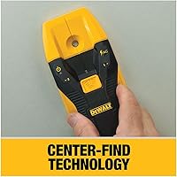 Vista 7 de DEWALT Stud Finder, 3/4”, Locate Framing Studs Efficiently with LED Arrows, Ideal for Wood and Metal, AAA Batteries Included (DW0100)