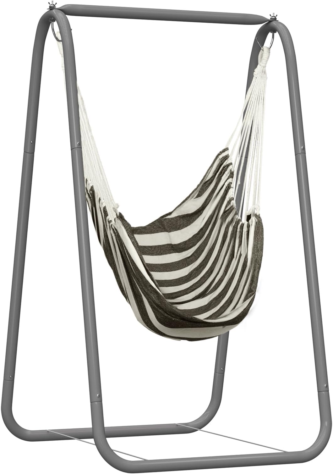 YOXIER Hammock Chair with Stand,Hammock Chair Stand, Hammock Stand for Outside,220lbs Weight Capacity Swing Stand, Heavy Duty A-Frame Swing, Single Swing Frame for Yoga Hammock Saucer Baby Porch Swin