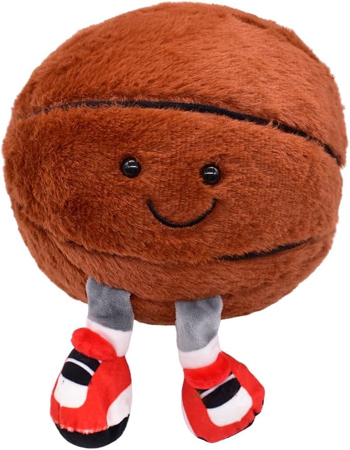 flejfcnk 9.8 "/25cm Basketball Plush Pillow