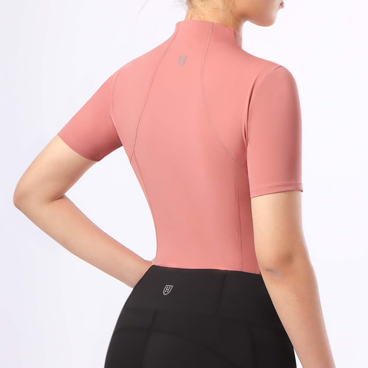 Harrison Howard Equestrian Tops for Women Short Sleeve Quick-Dry Sports Shirt - Image 3