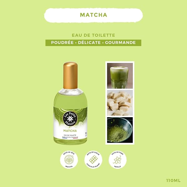Les Petits Plaisirs – Eau de toilette Matcha – Parfum femme gourmand 110ml – Notes matcha, chocolat blanc & vanille – Fragrance poudrée et délicate - 2
