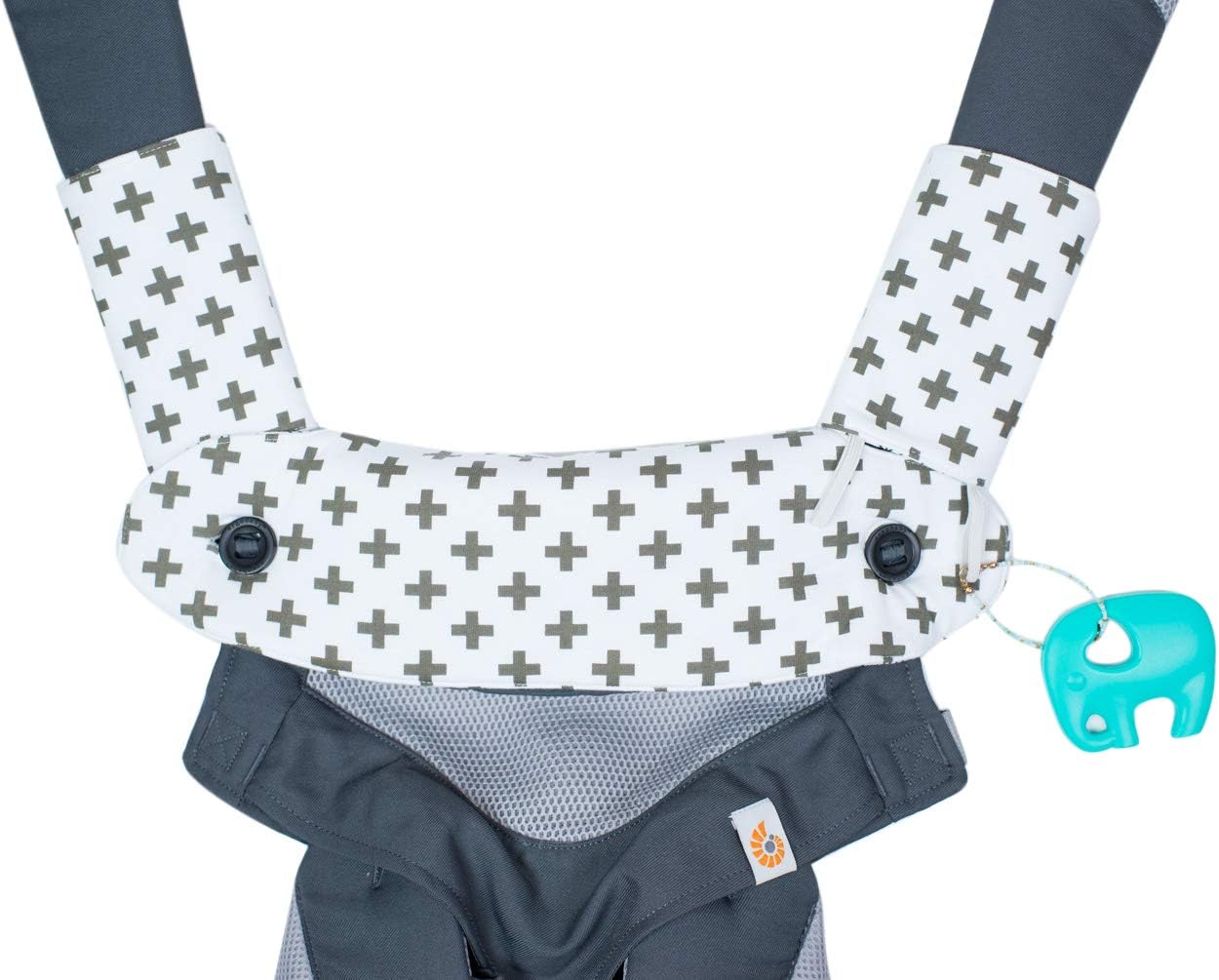 Mila Millie Premium Drool and Teething Reversible Cotton Pad - Fits Ergobaby Four Position 360 and Most Baby Carrier
