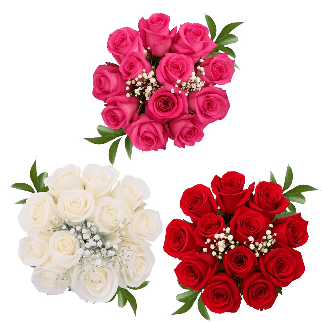 Amazon.com : GlobalRose 36 Assorted Roses Bouquet - Responsibly