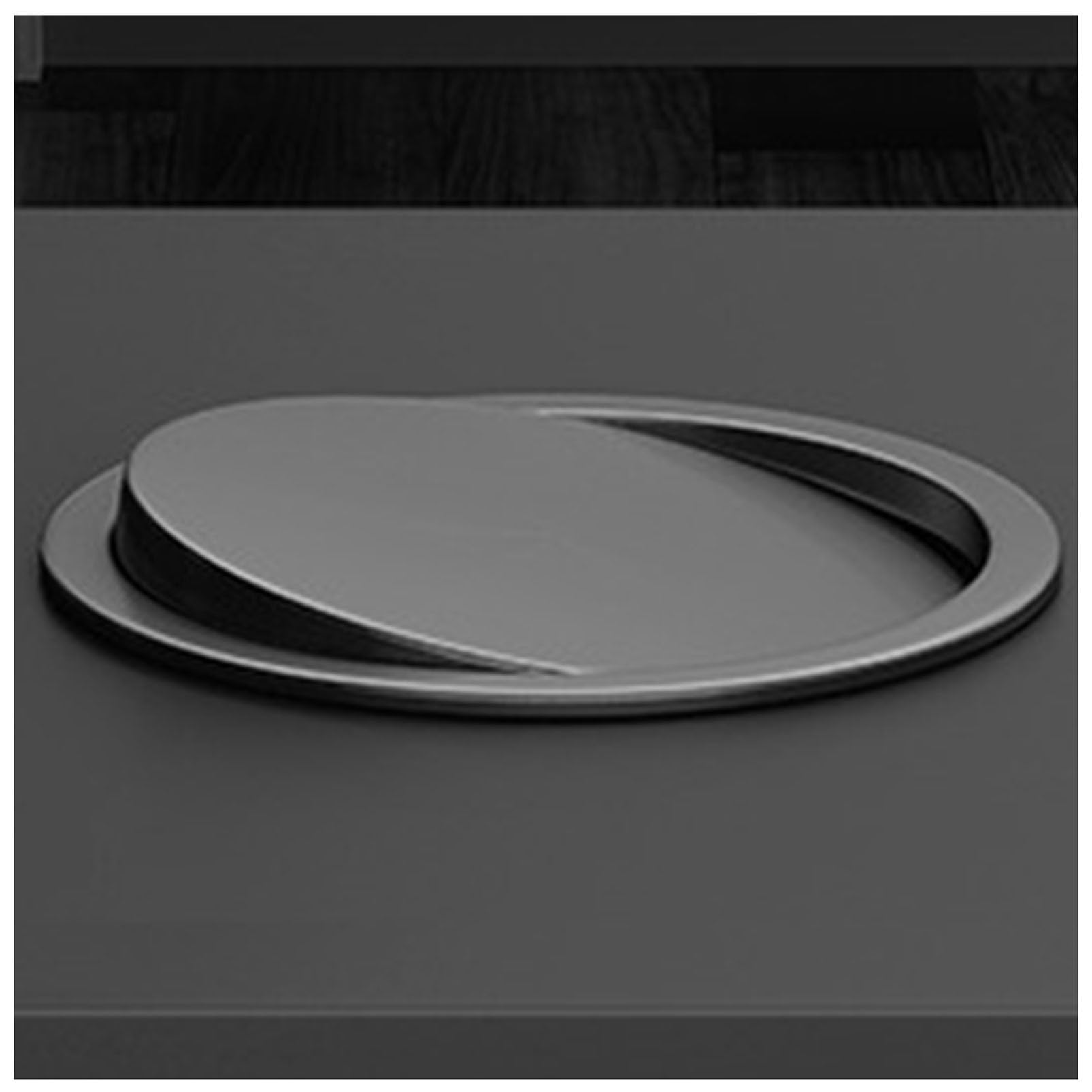 Genérico Papelera empotrable con Tapa, contenedor de Reciclaje de Acero Inoxidable para Armario de Cocina, encimera, Oficina y Dormitorio.