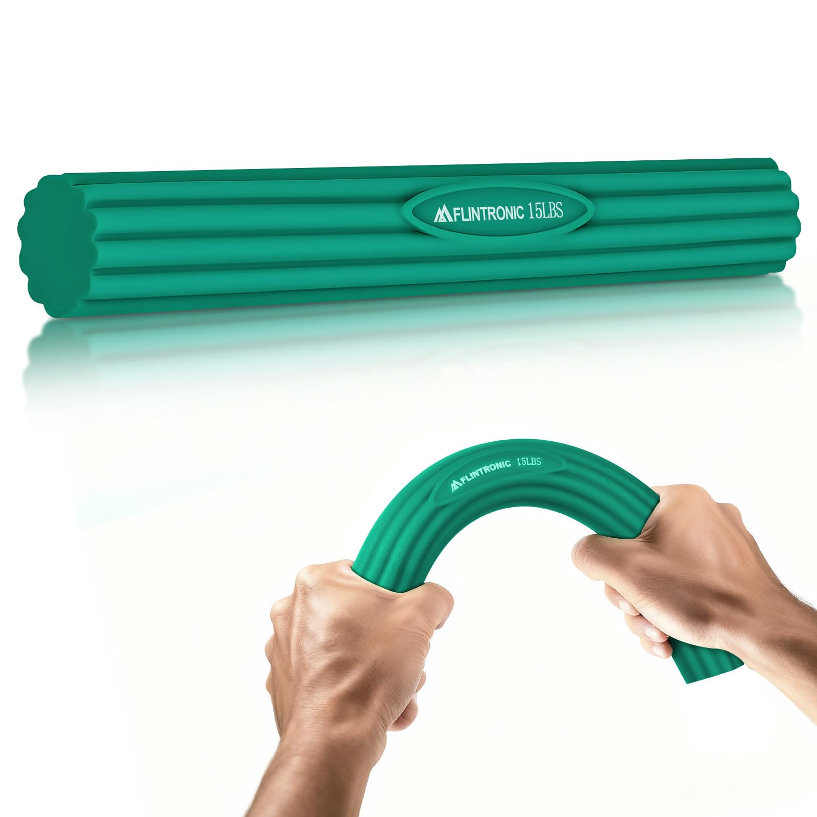 flintronic Handgelenk Trainer, 5LB 10LB 15LB 25LB, Handtrainer, Fitness Resistance Bar for Golfers Elbow, Handmuskeltraining