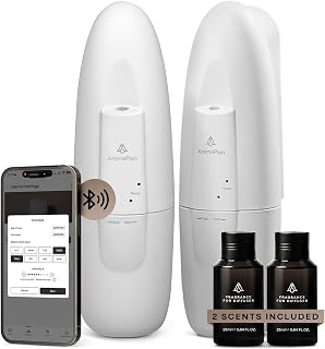 AromaPlan 5 Star Collection Plug in Waterless Diffuser (2 Fragrances Included)-Cold Air & Waterless Diffusers for Home & Office- Silent Wall Diffuser Plug in (2 Devices +2 Scents)