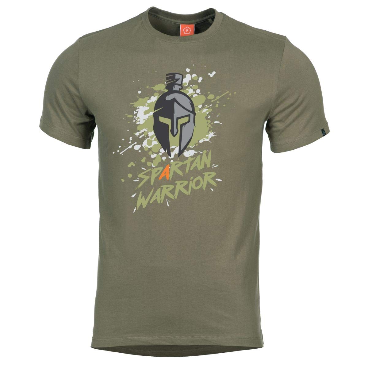 Pentagon Men's Olive T-Shirt Ageron Spartan Warrior, Xxl