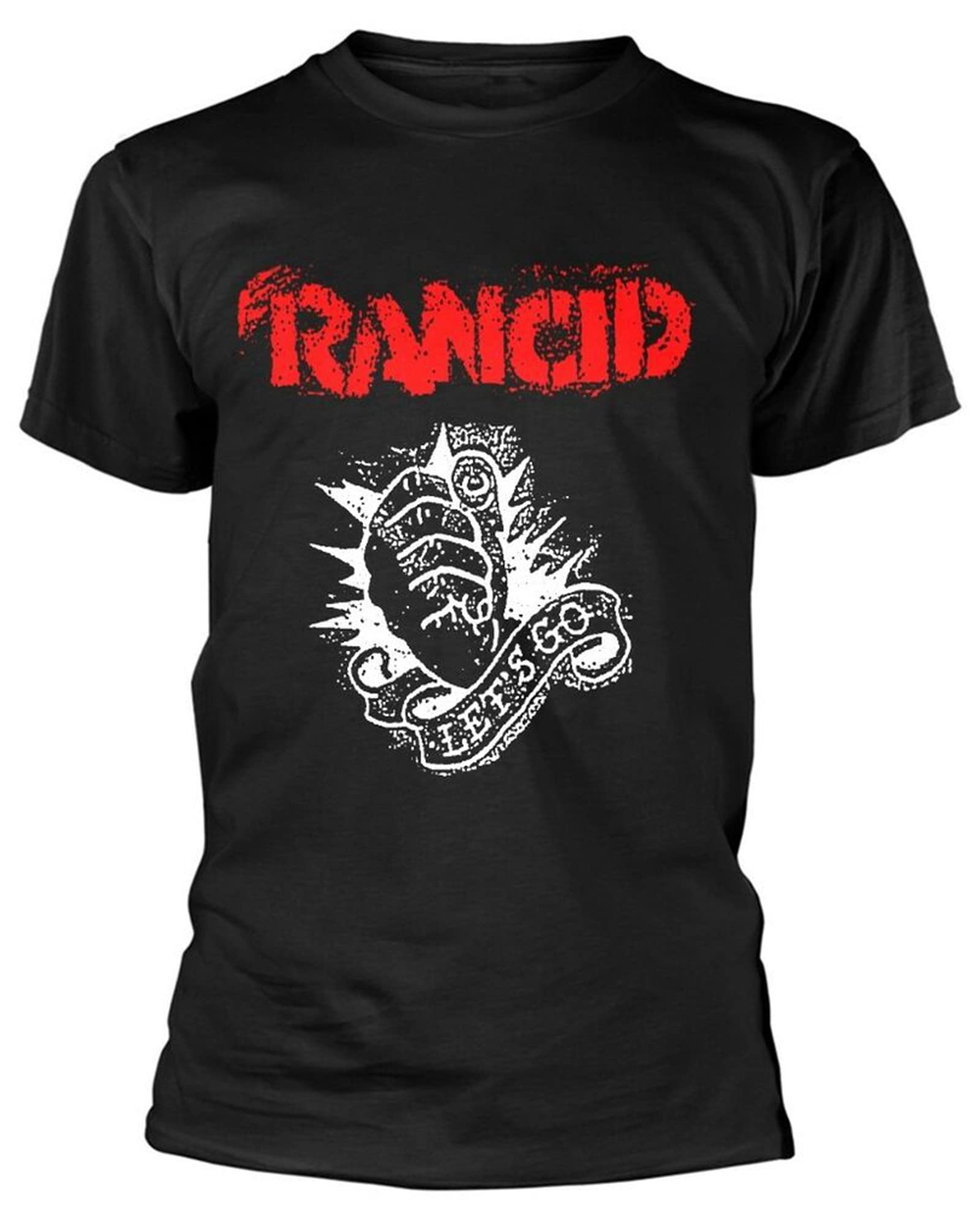 Interi Men's Black Rancid 'Let's Go' T-Shirt Xl