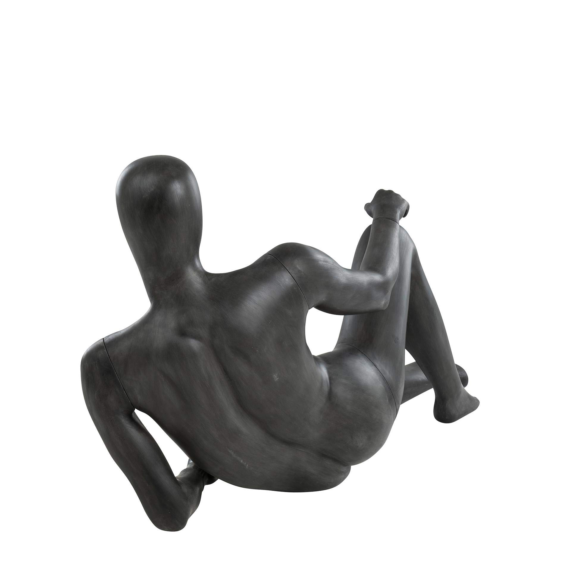 ESTEXO Schaufensterpuppe von Hans Boodt, Mann liegend, lebensecht, Abstrakter Kopf, Kunststoff