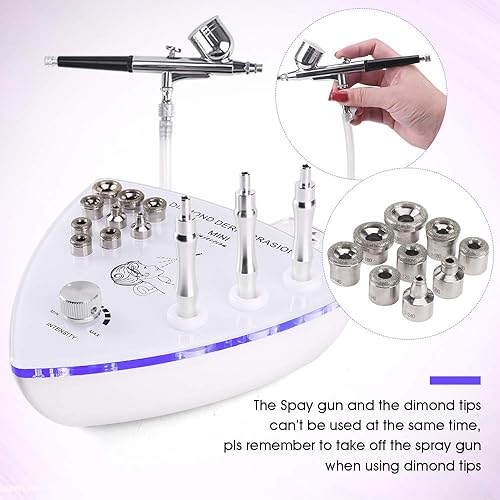 Miniatura 4 de Máquina de microdermoabrasión de diamante con pistola pulverizadora, máquina facial de dermoabrasión, kit profesional de microdermoabrasión,