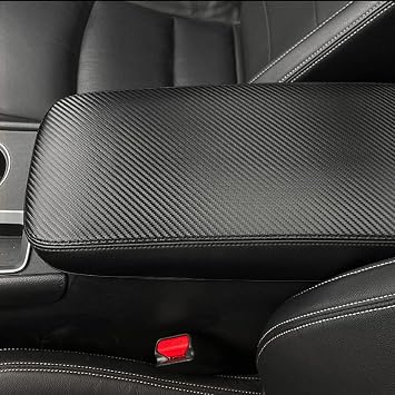 XITER With "Altima" LOGO Car Armrest Cover Saver, 1 Pc Center Console Leather Pad Fit for Nissan Altima 2013-2018, Central Console Armrest Box Protector Interior Accessories Carbon fiber