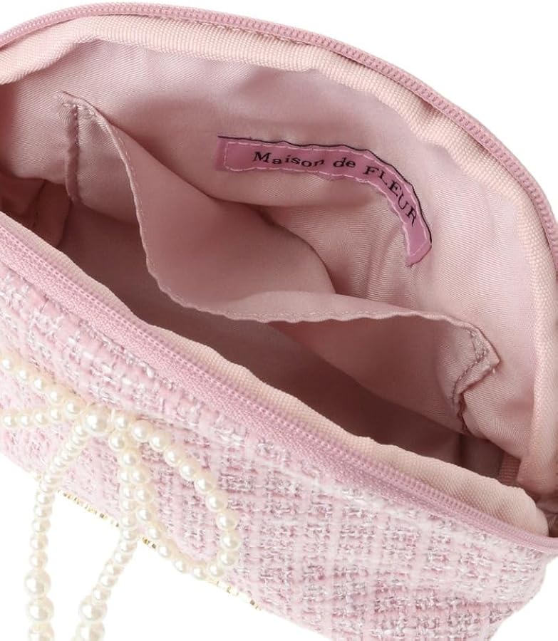 Amazon | Maison de FLEUR(メゾン ド フルール) ピンクツイードパール