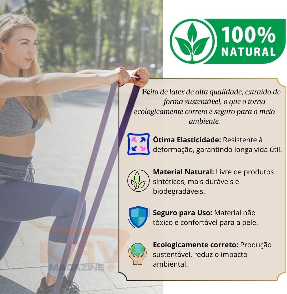 Super Band Elástico Para Exercícios Faixas Para Treinamento de Força e Resistência de Alta Intensidade e Qualidade Premium