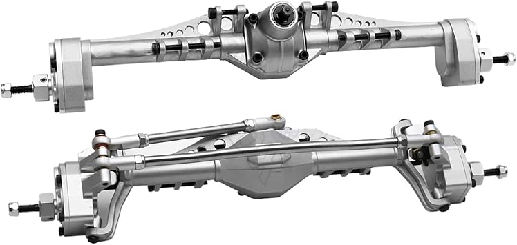 1/10 RC Crawler All Metal Front and Rear Portal Axle for Axial Capra 1.9 UTB AXI03004 AXI03000T1 T2 Buggy F9 Upgrade Parts Silver Axle F and R