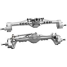 1/10 RC Crawler All Metal Front and Rear Portal Axle for Axial Capra 1.9 UTB AXI03004 AXI03000T1 T2 Buggy F9 Upgrade Parts Silver Axle F and R