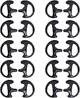 Vista 1 de Earmold - Tapón de oído de silicona de repuesto para Motorola Kenwood de dos vías para Motorola Kenwood, radio bidireccional, kit de audio de tubo