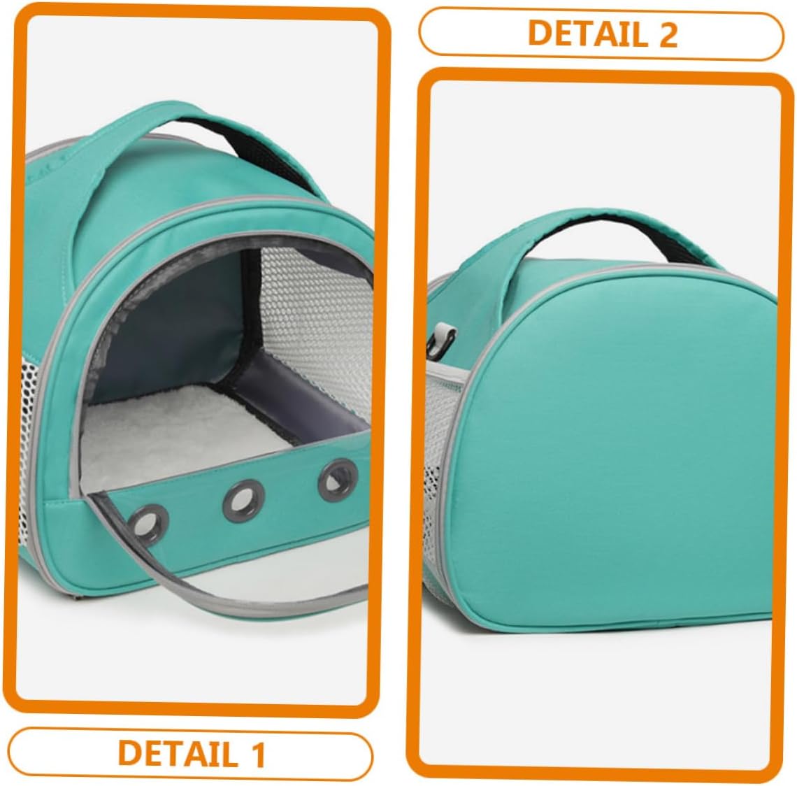 Totority Portable Breathable Hamster Carrier Bag Lightweight Travel Pouch for Small Animals for Hamsters Guinea Pigs and for Camping and Sightseeing