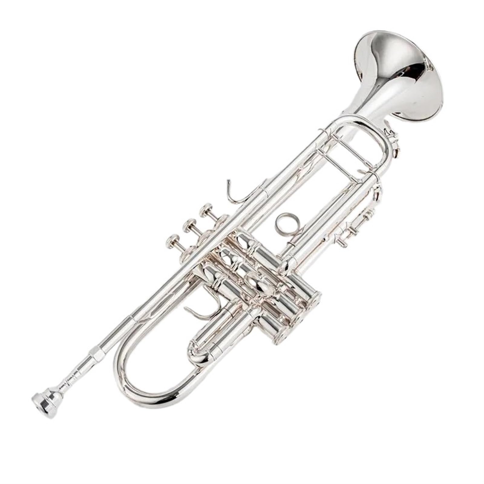 Standardowa Trąbka Instrument Instrument Płaski Z Trąbką Srebrną Mosiężny Instrument Muzyczny Dla Miłośników Muzyki