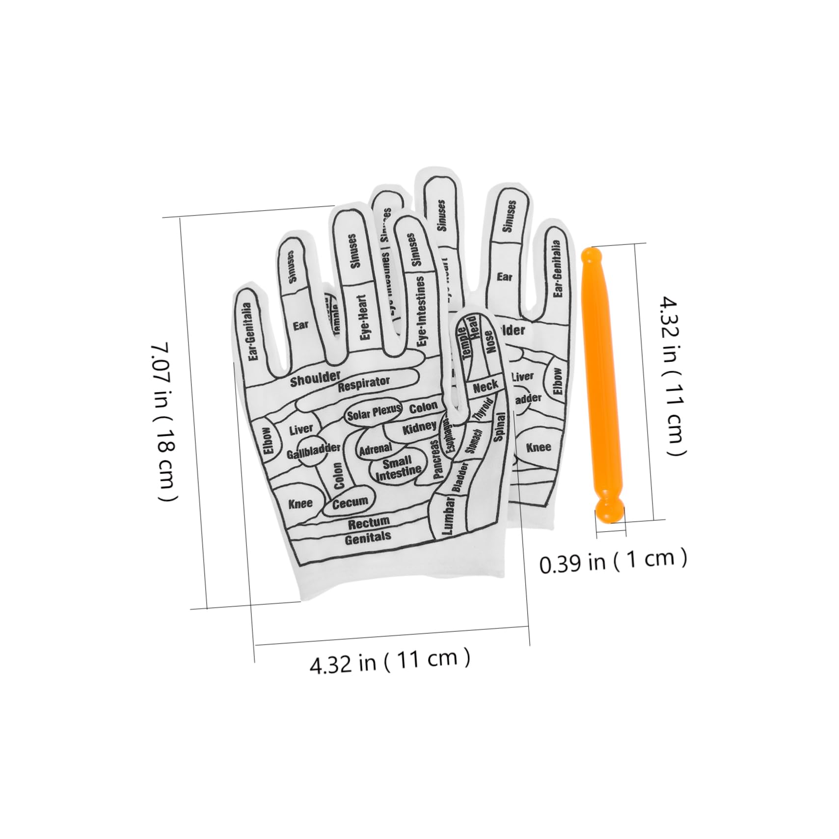 FOMIYES 5sätze Massagehandschuhe Für Akupressur Handmassage Mit Massage-sticks Entspannung Und Erleichterung Für Hände Für Müde Hände Und Reflexzonenmassage
