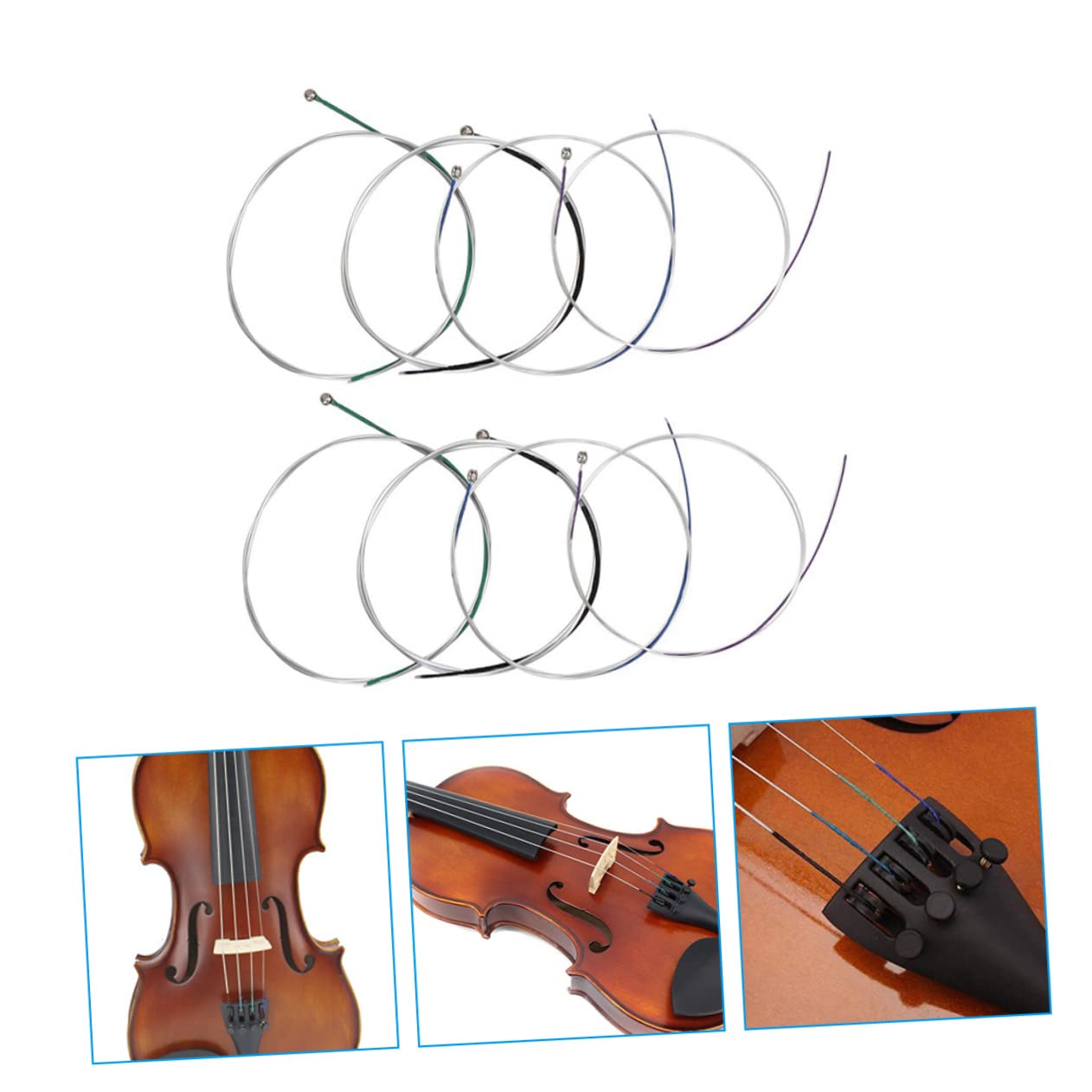 OFFSCH 40piezas Cuerdas Para Violín Cuerdas De Reemplazo De Inoxidable Para Instrumentos Accesorios De Violín