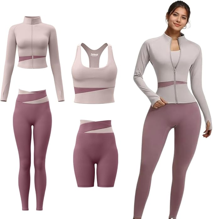 Yoga Workout Set with Jacket