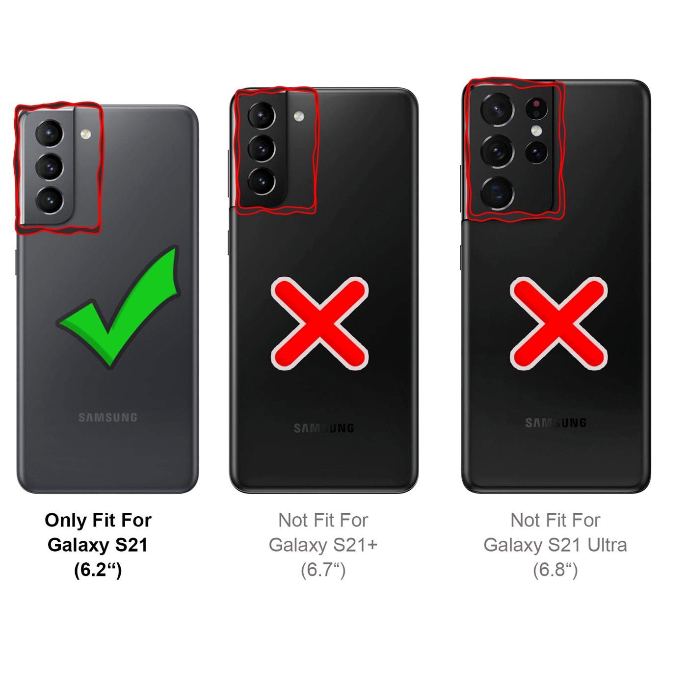 Verco Wallet Case dla Samsung Galaxy S21 Etui, Pokrowiec na telefon komórkowy ochronne portfel dla Samsung S21 Case [ Zamknięcie magnetyczne ], różowy