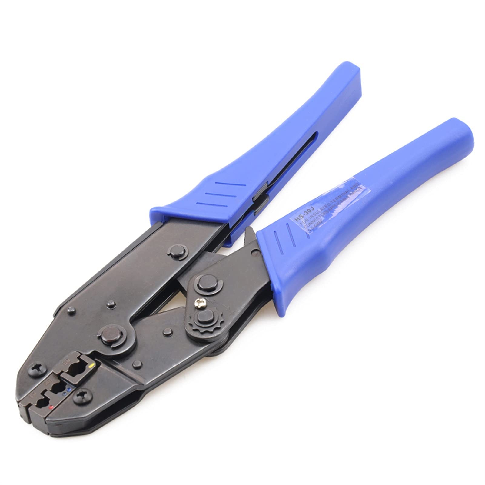 Pelacables Alicates de engarce Alicates de herramientas de engarce con 700 unids de cableado aislado Terminales Conectores Kit de surtido Conjunto de abrazadera de alta precisión(HS-30J Pliers)