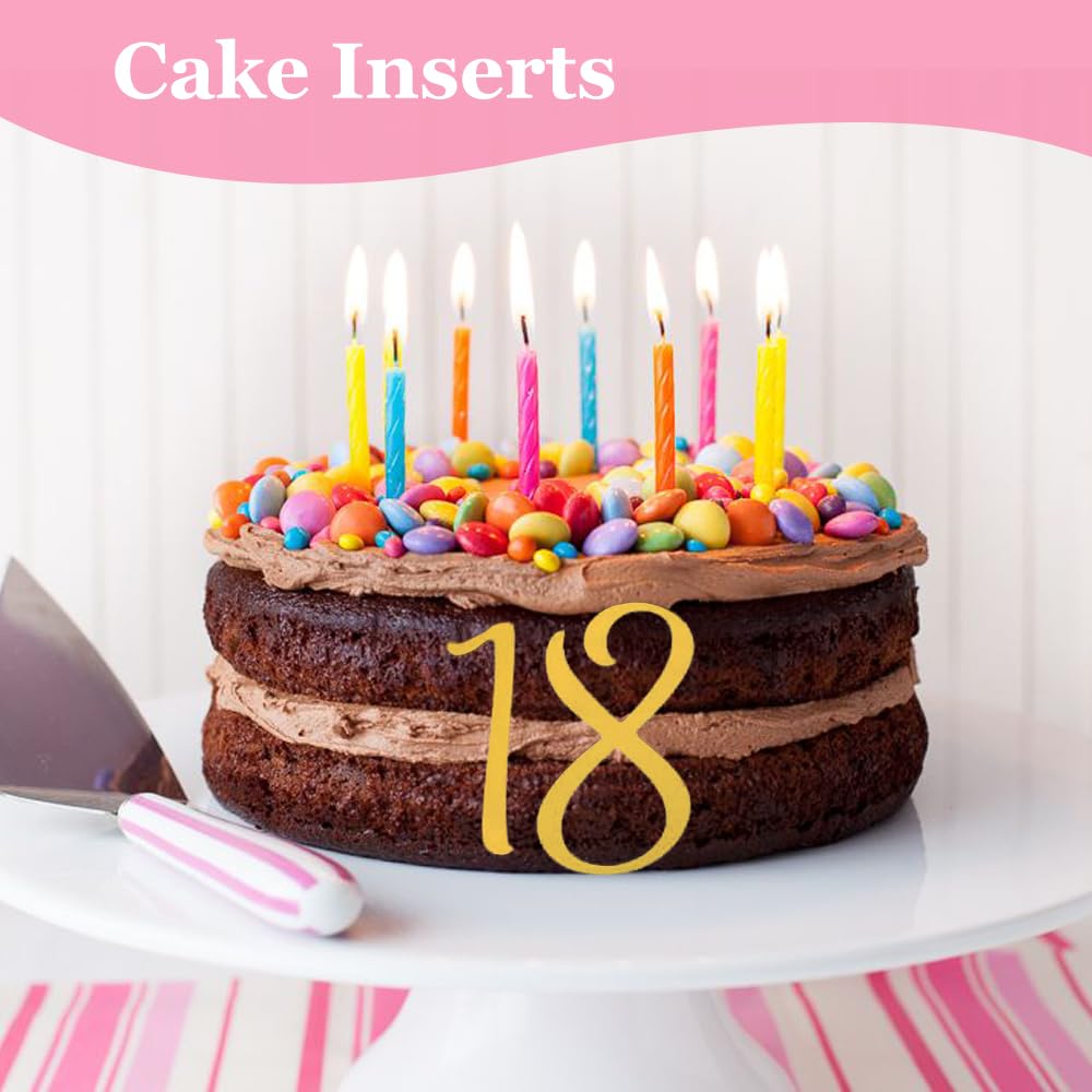 Goldene Acryl-Kuchenzahlen 0-9 – Wiederverwendbarer Cake Topper Für Geburtstag, Hochzeit & Mehr