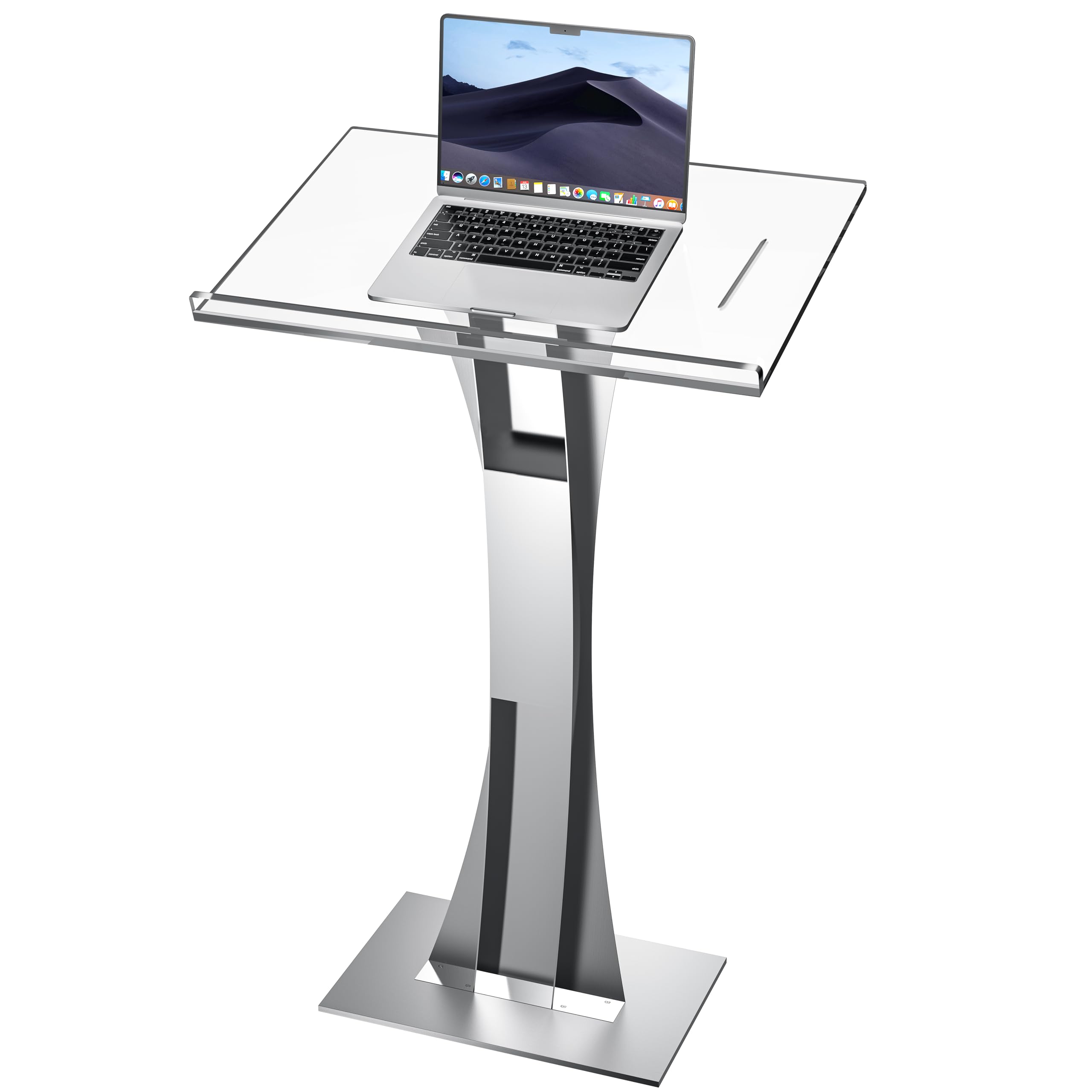 Afitdon Acryl Podium Kirche Kanzel Rednerpult 10mm Verdickt Leseplattform 60x40x108cm