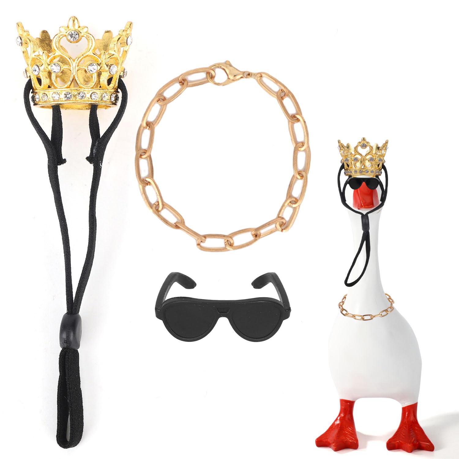 Sinbana 3pcs 7in/17.8cm Desk Goose Accessories Set