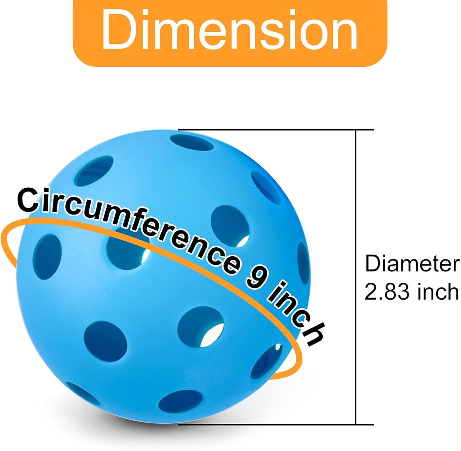 Coopay 14/48 Pack Practice Baseball Softball, Plastic Training Balls Lightweight Hollow Limited Flight Softballs for Hitting, Pitching, Batting Training Indoor Outdoor Use