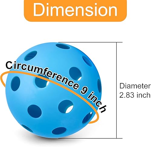 Miniatura 2 de Coopay 1836 Pack Baseball Practice Baseballs Plastic Hollow Soft Balls for Hitting, Baseball Training Indoor Outdoor Use