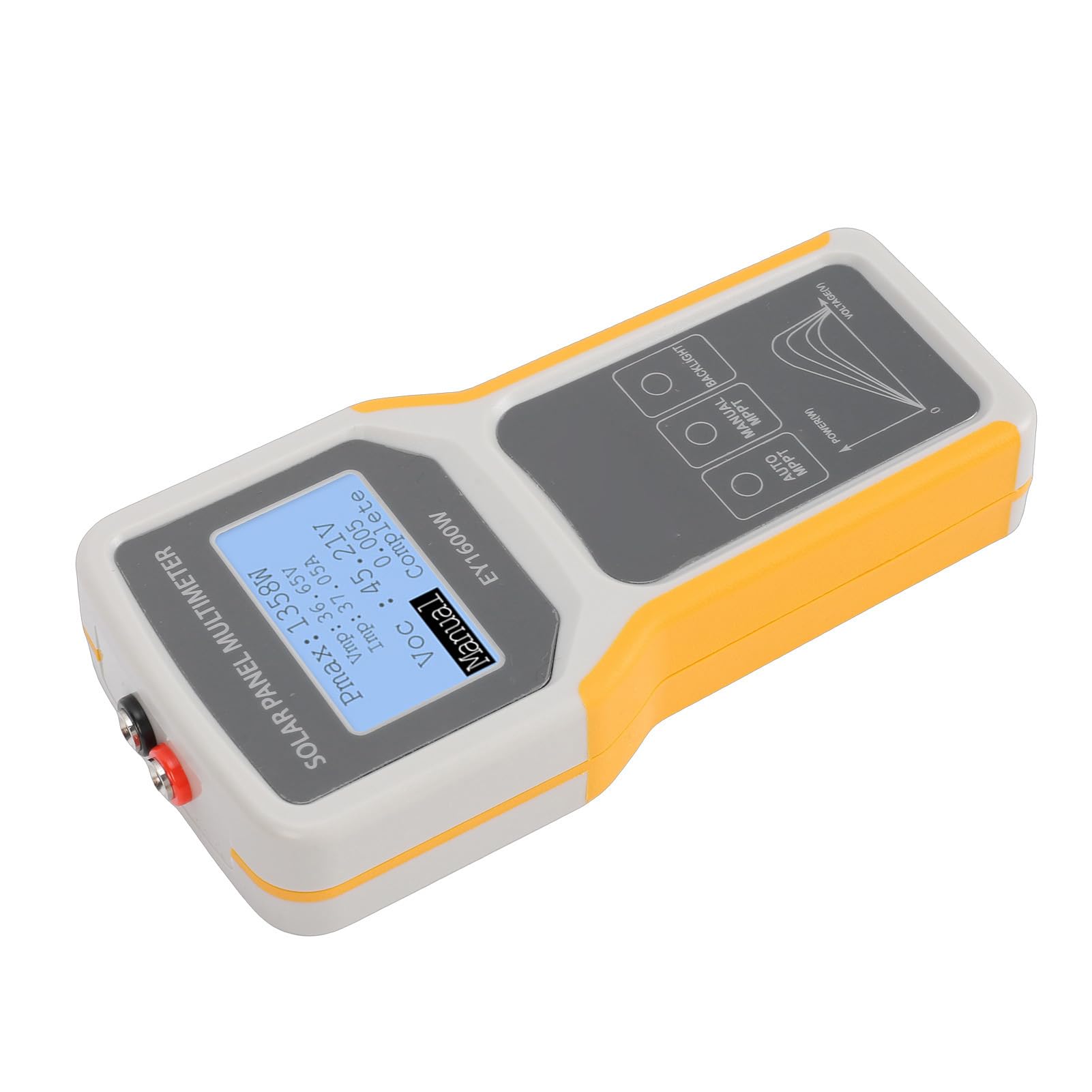 Tester per Pannelli Solari, Multimetro Fotovoltaico MPPT da 5 W A 1600 W da 0 A A 60 A con Schermo LCD e Borsa Eva, per Produttori e Utenti di Pannelli Solari