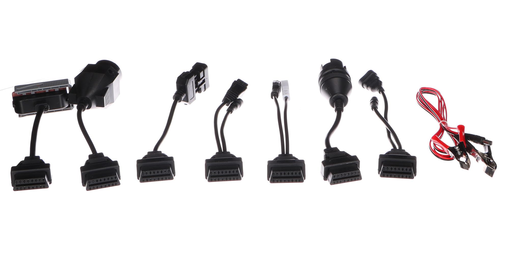 Mechanic Cable Set 1 | Adattatore riduttore OBD-II | Set di cavi diagnostici | Compatibilità con connettori a 16 pin | 8 pezzi