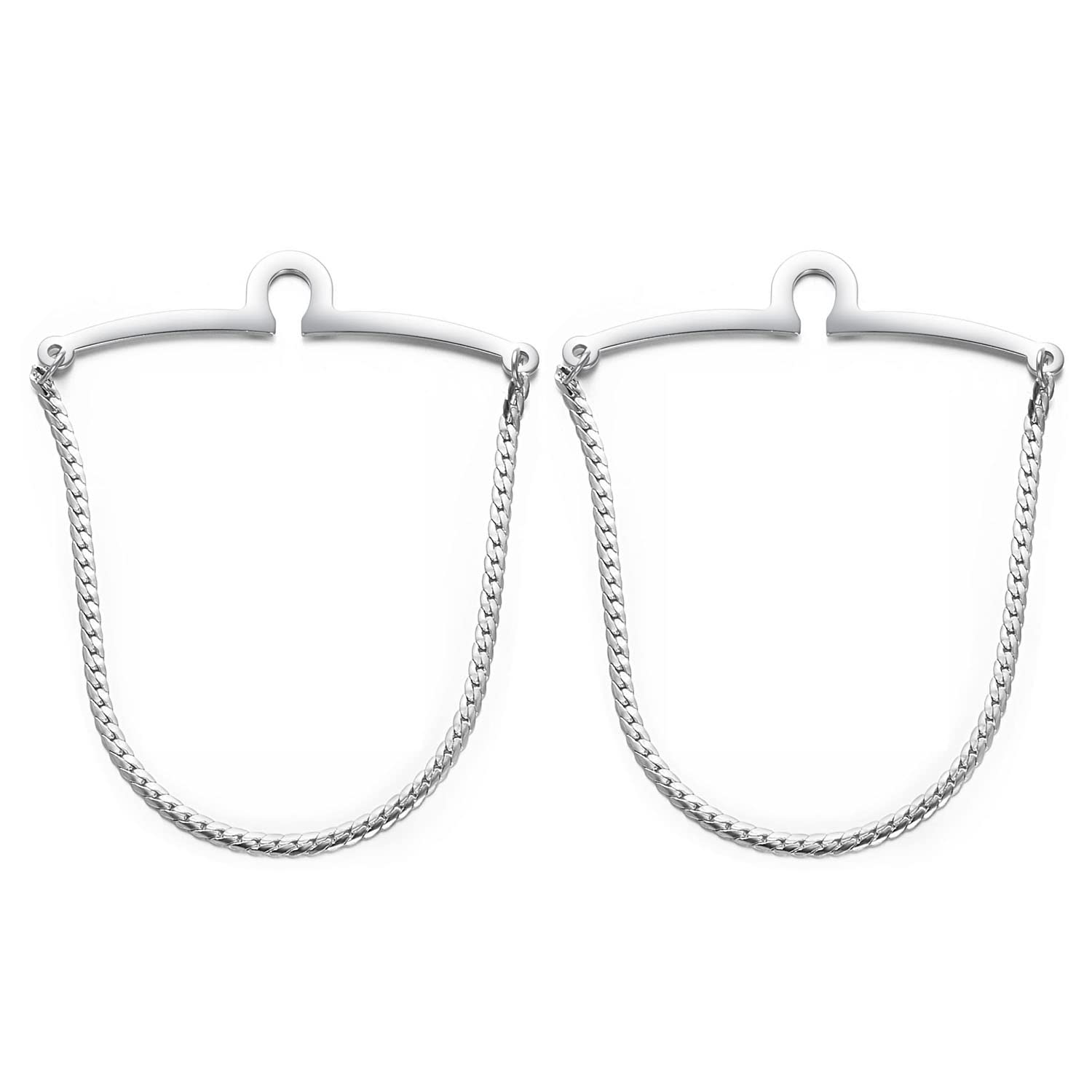 RunootPR Krawattenkette Set Gold Silber Krawattennadel Personalisiert für Herren Schmuck Geschenk