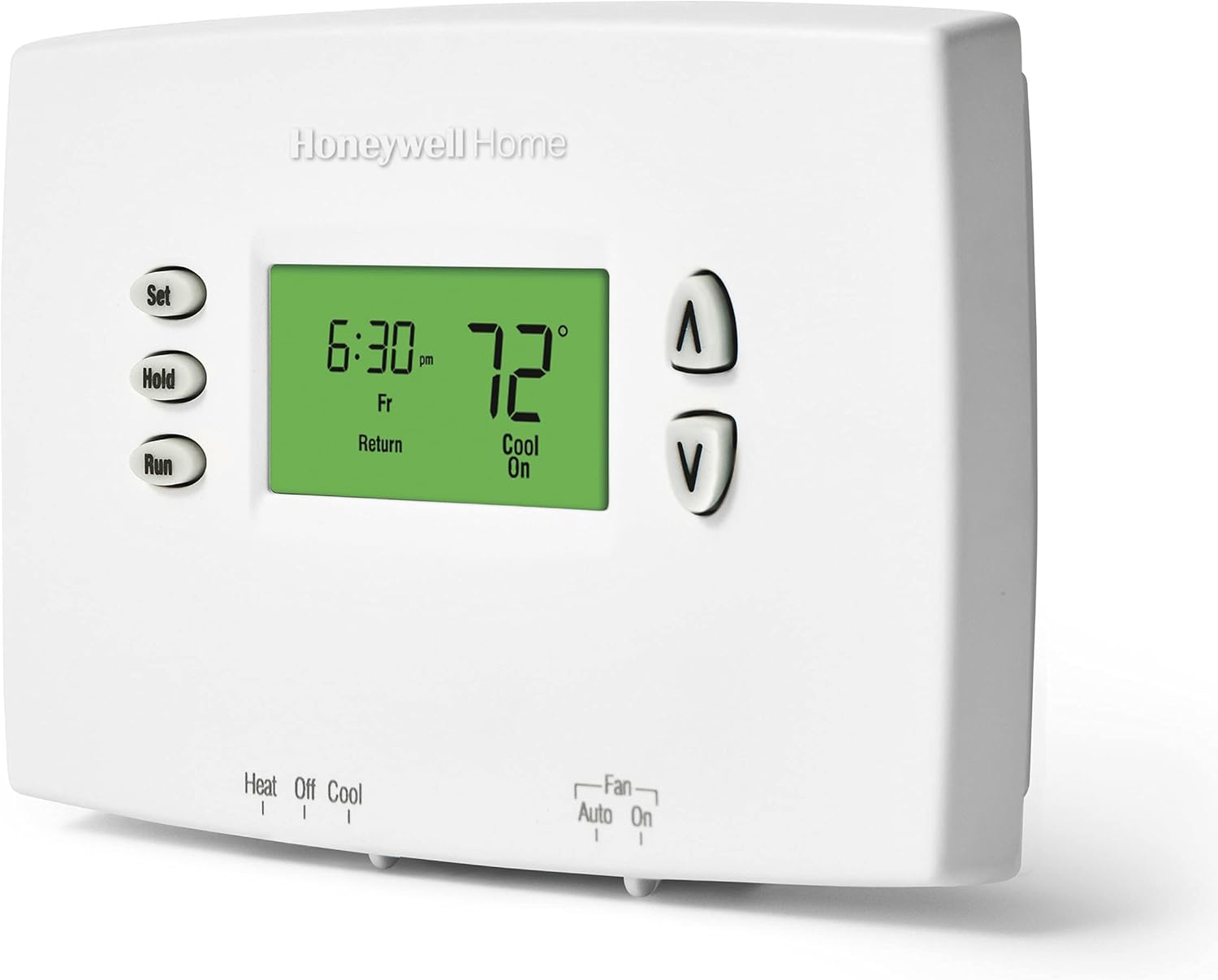Honeywell TH2110DH1002 Thermostat, Horizontal PRO 2000 5+2 Day Programmable - Backlit, 1H/1C Dual Powered