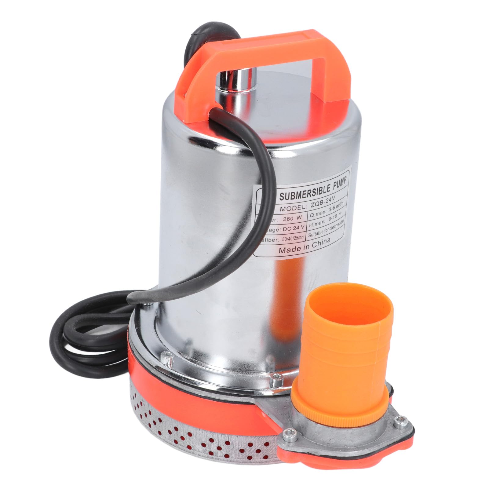 Zatapialna Pompa Wodna DC24V Pompa Zęzowa Zanurzeniowa 260 W Stal Nierdzewna Wysoki Skok Wysoki Przepływ 1 Cal 1,5 Cala 2 Cale Wylot z Miedzianym Silnikiem Wirnik ABS do