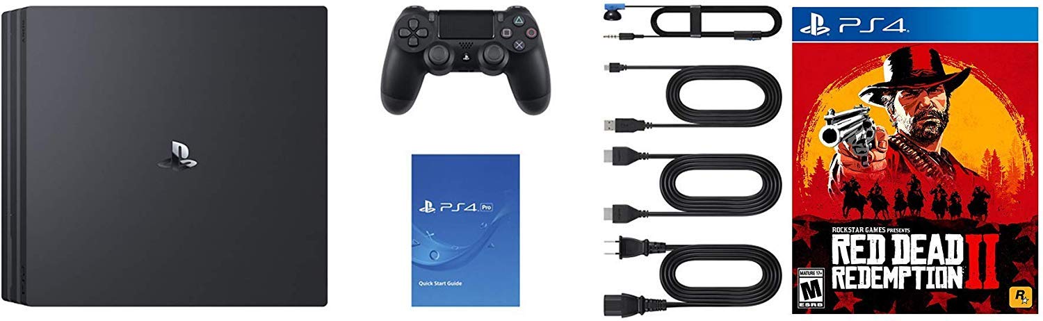 Playstation 4 Pro 1TB SSD Console with Red Dead Redemption 2 Bundle, 4K HDR, Playstation Pro Enhanced with Fast Solid State Drive image 5