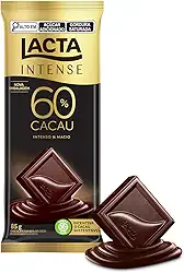 Chocolate Lacta Intense Amargo 60% Cacau Original 85g