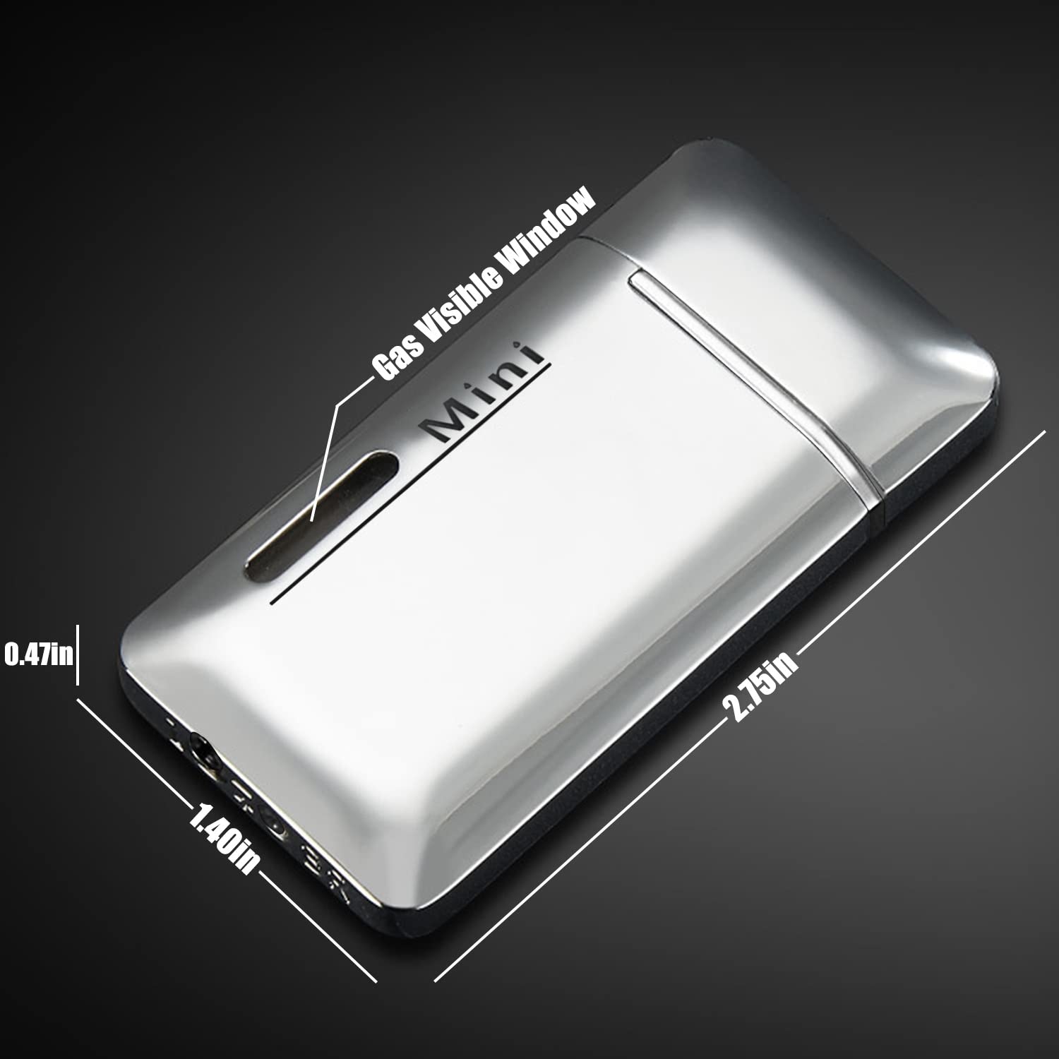 Paquet de 2 Mini Briquet à Gaz, Briquet Tempête au Butane Rechargeable, Briquet de Poche à Double Flamme réglable, Boutique Cadeaux pour Hommes et Femmes.(Vendu sans Gaz) Noir et Blanc